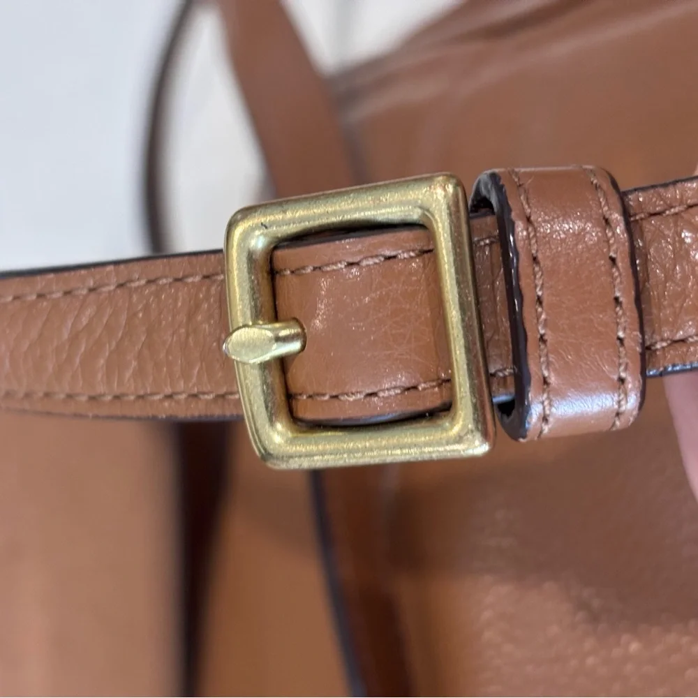 COACH Park Medium Tan Leather Backpack (2013) - Picture 7 of 16